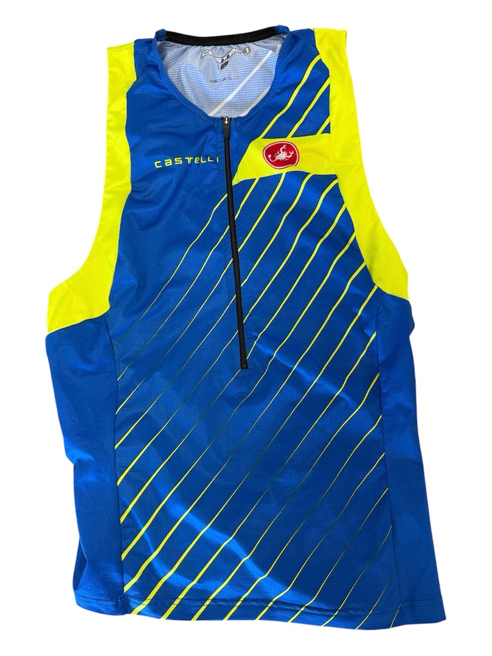 CASTELLI FREE MEN HIGH PERFORMANCE SLEEVELESS BIKING CYCLING TRIATHLON TOP LARGE